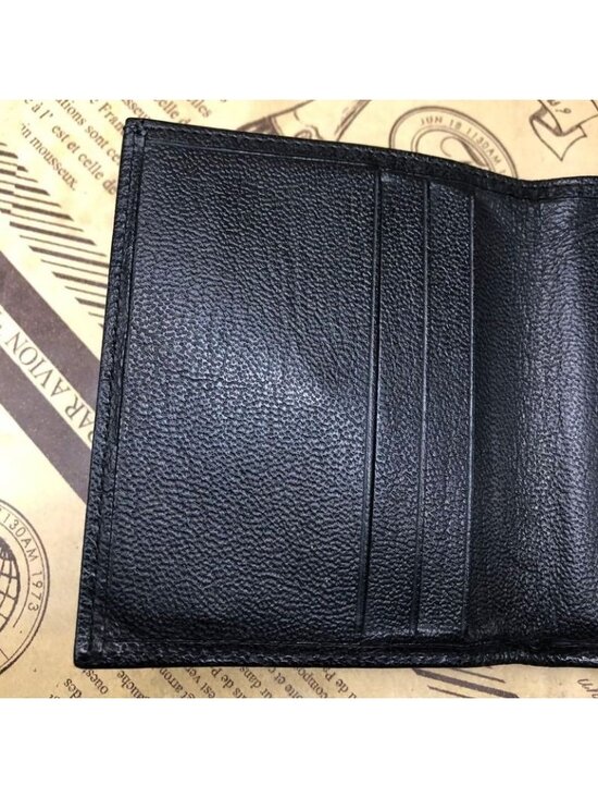 Chanel Trifold Wallet CC Logo Caviar Leather Black - Picture 11 of 16